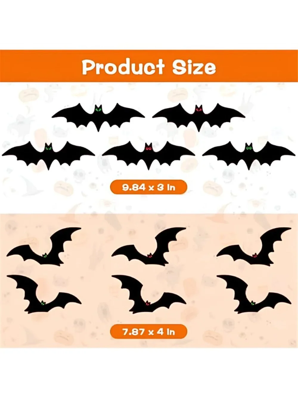 Magnetic Bats Halloween Garage Door Decorations, 23 PCS